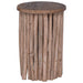 Taburet natural 30 x 30 x 45 cm Lemn solid de tec - WALTI WALTI