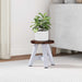 Taburet natural 22 x 22 x 24 cm Lemn de mahon - WALTI WALTI