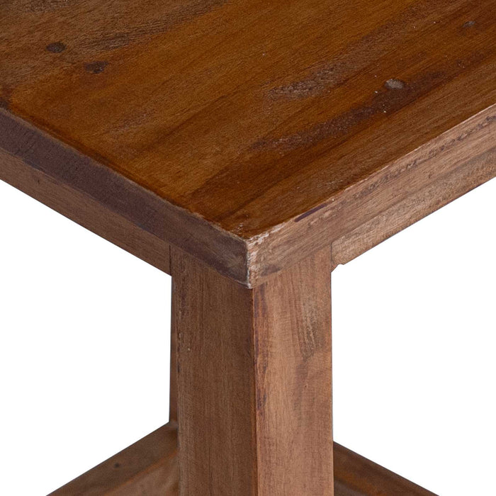 Taburet natural 30 x 30 x 47 cm Lemn de mahon - WALTI WALTI