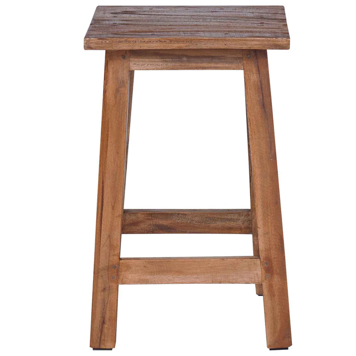 Taburet natural 30 x 30 x 47 cm Lemn de mahon - WALTI WALTI