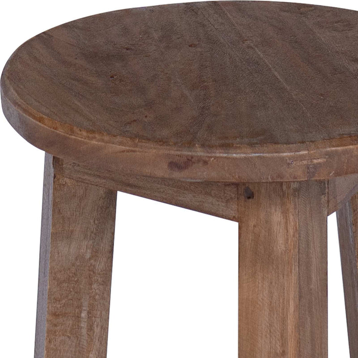 Taburet natural 28 x 28 x 50 cm Lemn de mahon WALTI