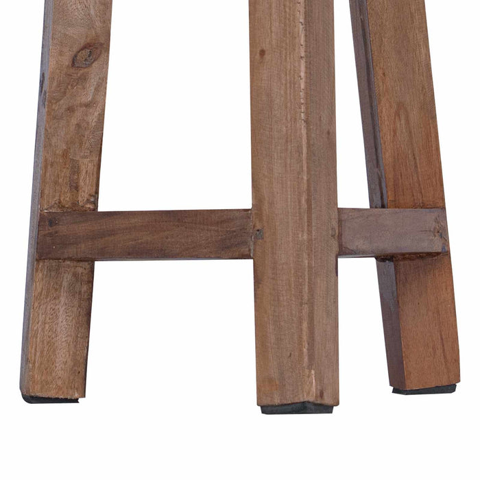 Taburet natural 28 x 28 x 50 cm Lemn de mahon WALTI