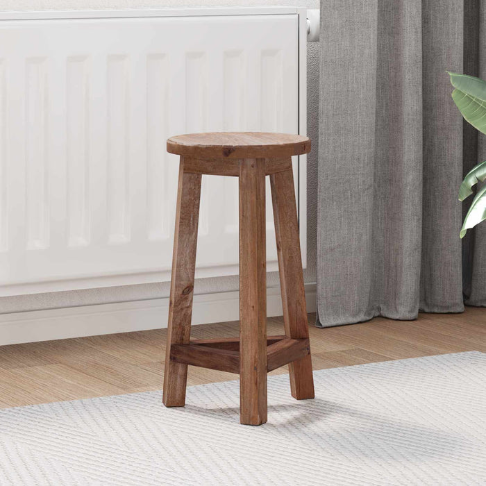 Taburet natural 28 x 28 x 50 cm Lemn de mahon WALTI