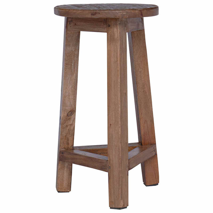 Taburet natural 28 x 28 x 50 cm Lemn de mahon WALTI