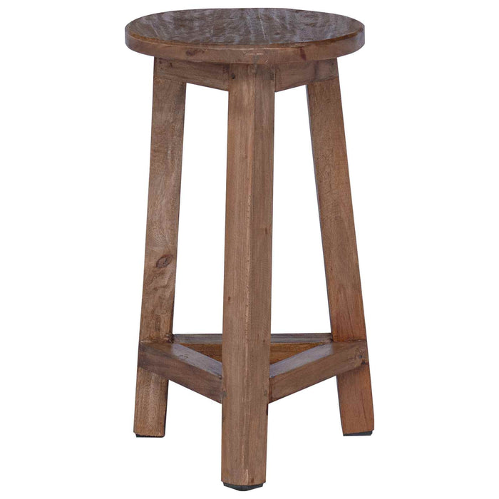 Taburet natural 28 x 28 x 50 cm Lemn de mahon WALTI