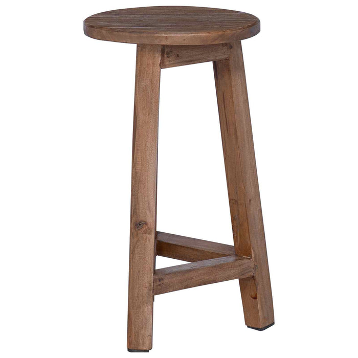 Taburet natural 28 x 28 x 50 cm Lemn de mahon WALTI