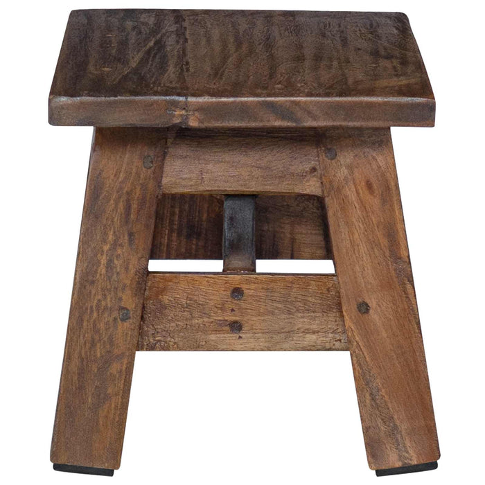 Taburet natural 30 x 20 x 20 cm Lemn de mahon WALTI