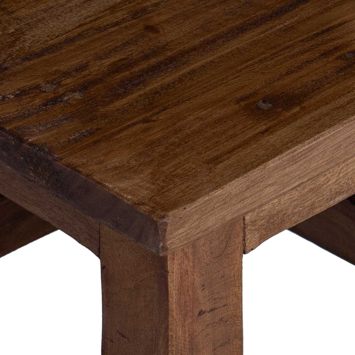 Taburet natural 26 x 26 x 26 cm Lemn de mahon WALTI