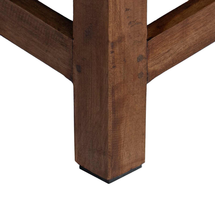 Taburet natural 26 x 26 x 26 cm Lemn de mahon WALTI