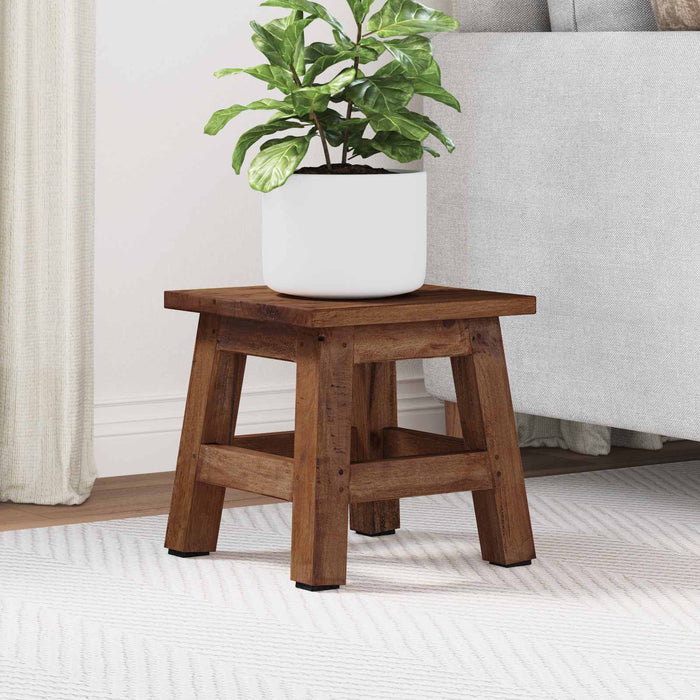 Taburet natural 26 x 26 x 26 cm Lemn de mahon WALTI