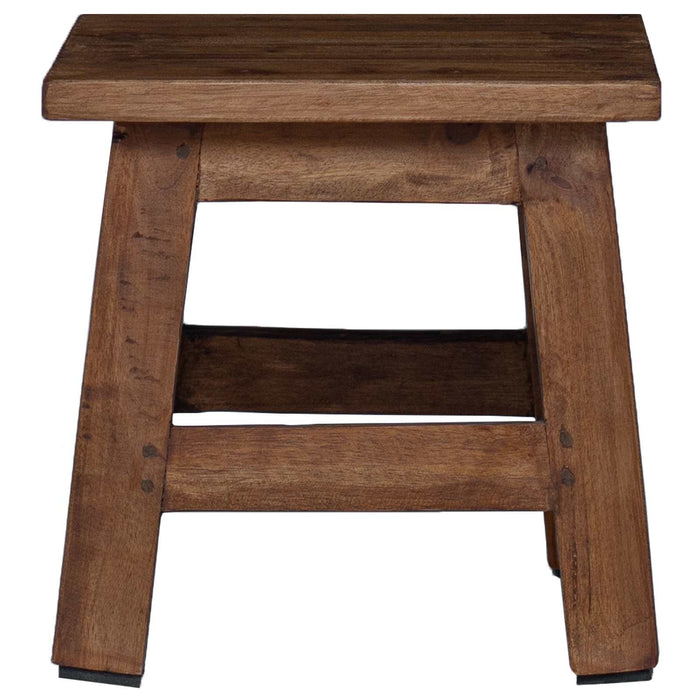 Taburet natural 26 x 26 x 26 cm Lemn de mahon WALTI
