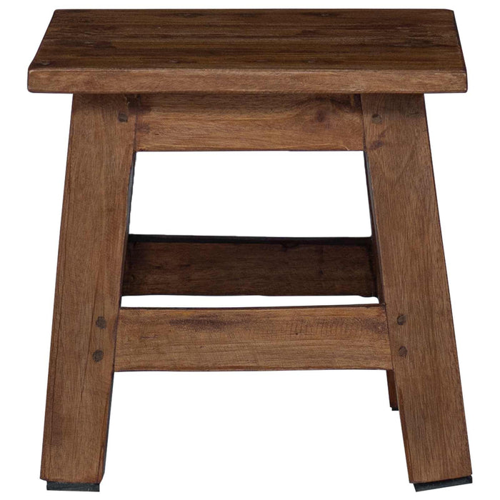 Taburet natural 26 x 26 x 26 cm Lemn de mahon WALTI
