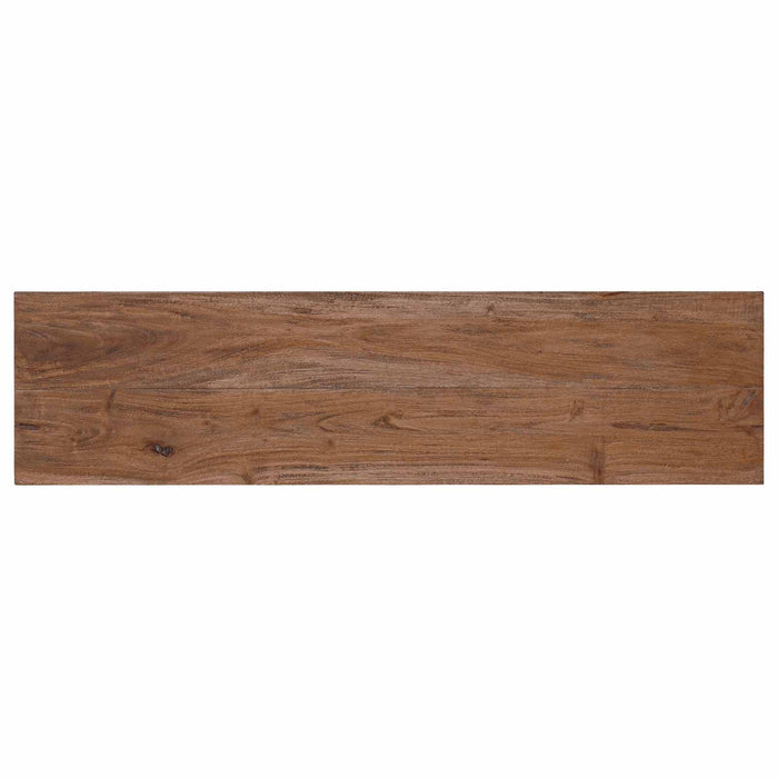 bancă natural 92 x 23,5 x 45,5 cm Lemn masiv de mahon WALTI