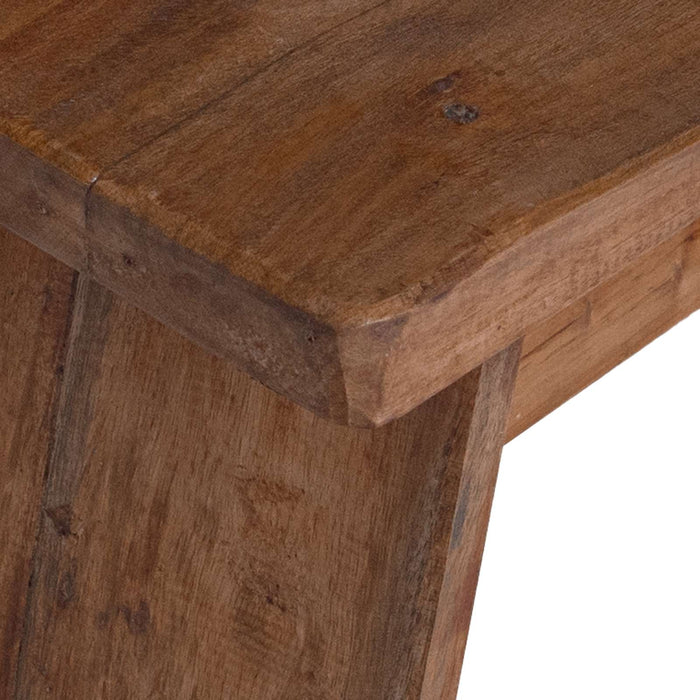 Taburet natural 40 x 25 x 31 cm Lemn de mahon - WALTI WALTI