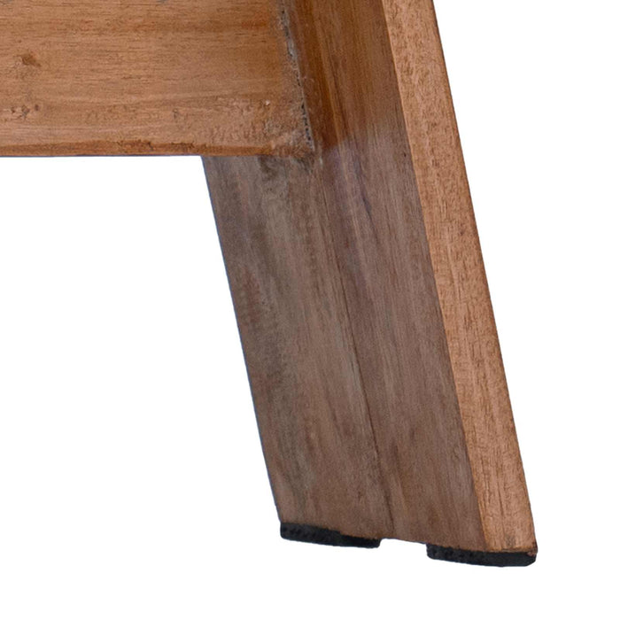 Taburet natural 40 x 25 x 31 cm Lemn de mahon - WALTI WALTI