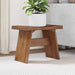 Taburet natural 40 x 25 x 31 cm Lemn de mahon - WALTI WALTI