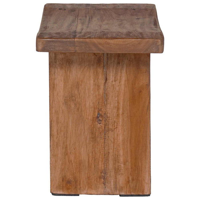 Taburet natural 40 x 25 x 31 cm Lemn de mahon - WALTI WALTI