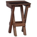 Taburet natural 30 x 30 x 48 cm Lemn masiv recuperat - WALTI WALTI