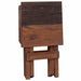 Taburet natural 30 x 30 x 48 cm Lemn masiv recuperat - WALTI WALTI