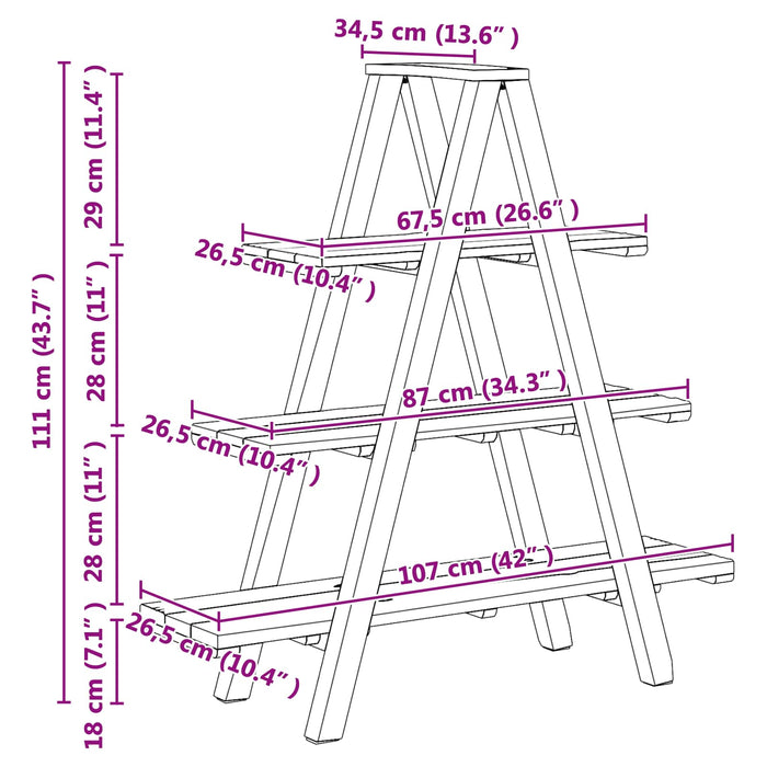 Raft pliabil Maro 79.5 x 35 x 112 cm Lemn recuperat masiv - WALTI WALTI