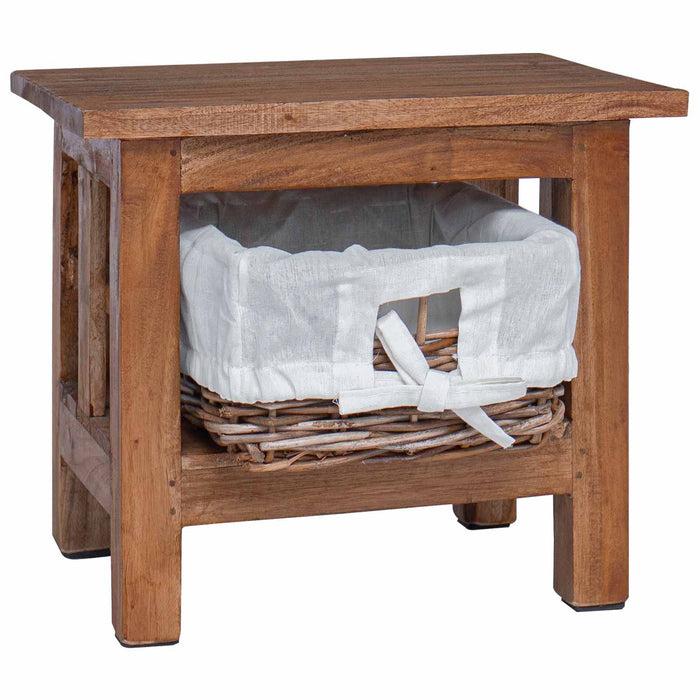 Masă laterală Maro 38 x 28 x 35 cm Lemn masiv de mahon - WALTI WALTI