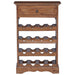 Raft pentru vin 55 x 23 x 85 cm Lemn masiv de mahon - WALTI WALTI