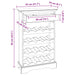 Raft pentru vin 55 x 23 x 85 cm Lemn masiv de mahon - WALTI WALTI
