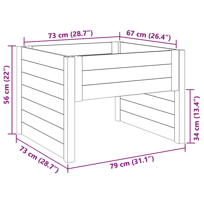 Garaj pentru Cositoare Gazon Maro 79 x 73 x 56 cm - WALTI WALTI