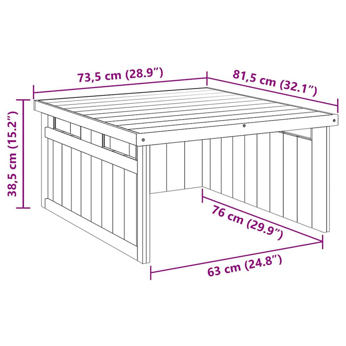 Garaj pentru Cositoare Gazon Maro 73.5 x 81.5 x 38.5 cm - WALTI WALTI
