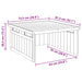 Garaj pentru Cositoare Gazon Maro 73.5 x 81.5 x 38.5 cm - WALTI WALTI