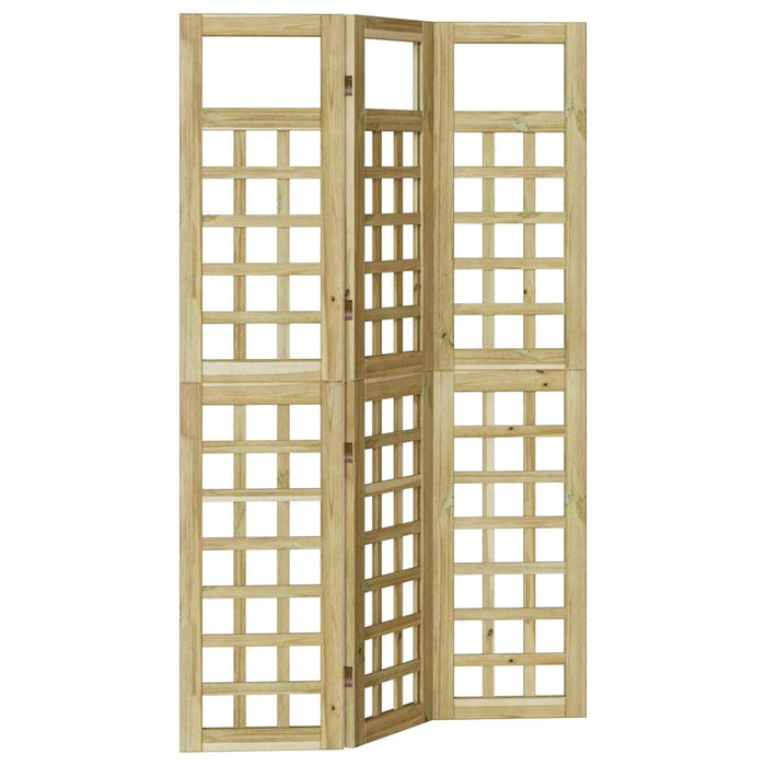 Ecran de intimitate Maro miere 121 x 180 cm Lemn de pin masiv WALTI