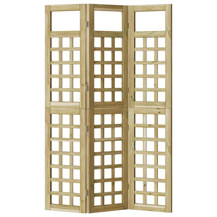 Ecran de intimitate Maro miere 121 x 180 cm Lemn de pin masiv WALTI