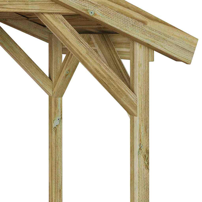 Adăpost BBQ 133.5x63x200 cm din Lemn de Pin Impregnat - WALTI WALTI