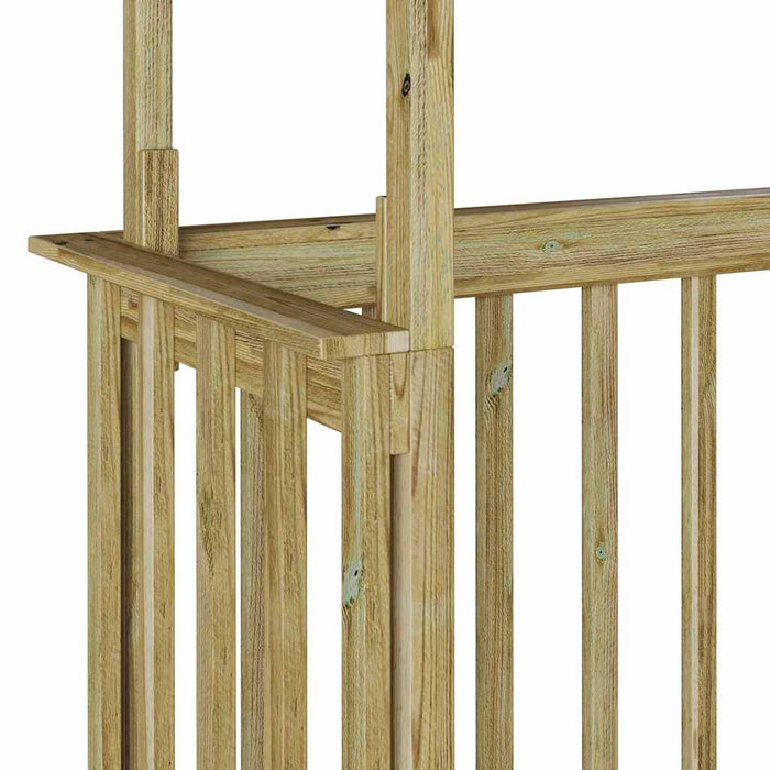 Adăpost BBQ 133.5x63x200 cm din Lemn de Pin Impregnat - WALTI WALTI