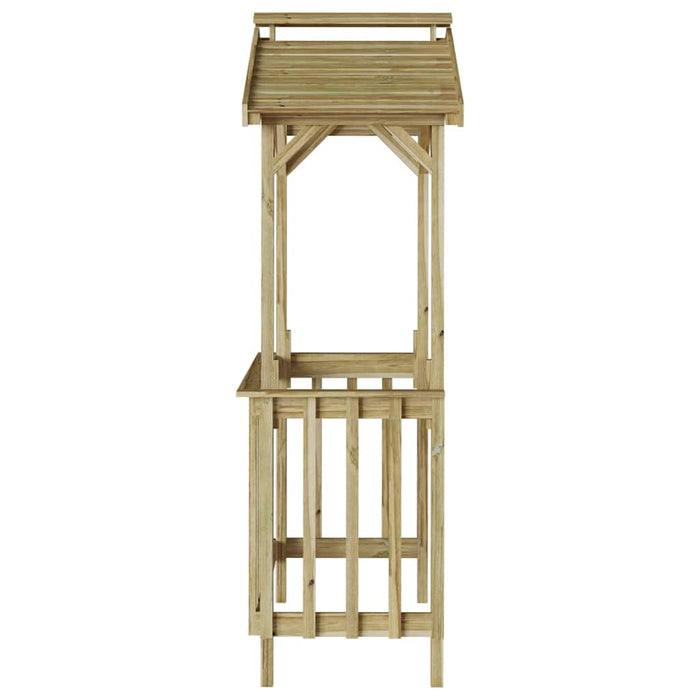 Adăpost BBQ 133.5x63x200 cm din Lemn de Pin Impregnat - WALTI WALTI