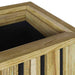 Cutii de plantare Maro 33 x 33 x 65 cm Lemn de pin tratat - WALTI WALTI