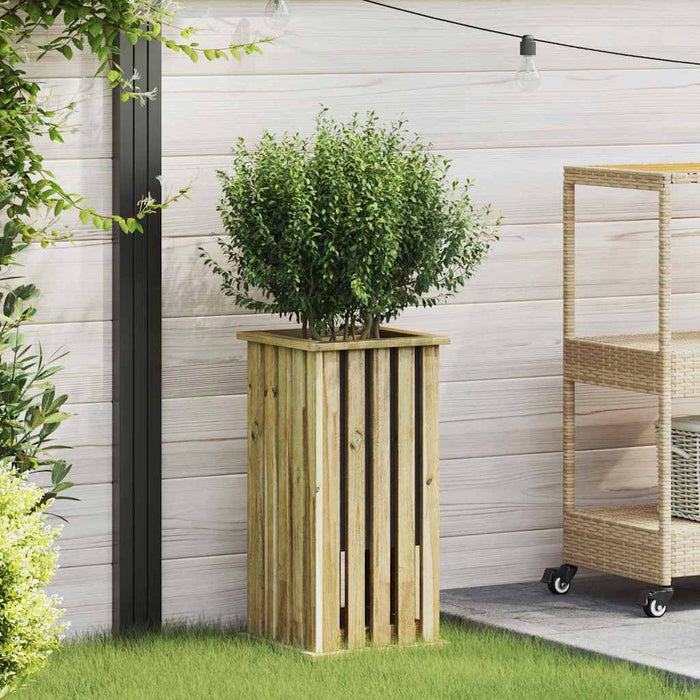Cutii de plantare Maro 33 x 33 x 65 cm Lemn de pin tratat - WALTI WALTI
