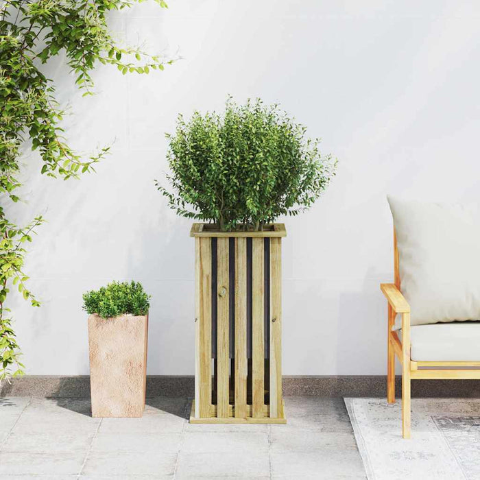 Cutii de plantare Maro 33 x 33 x 65 cm Lemn de pin tratat - WALTI WALTI