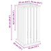 Cutii de plantare Maro 33 x 33 x 65 cm Lemn de pin tratat - WALTI WALTI