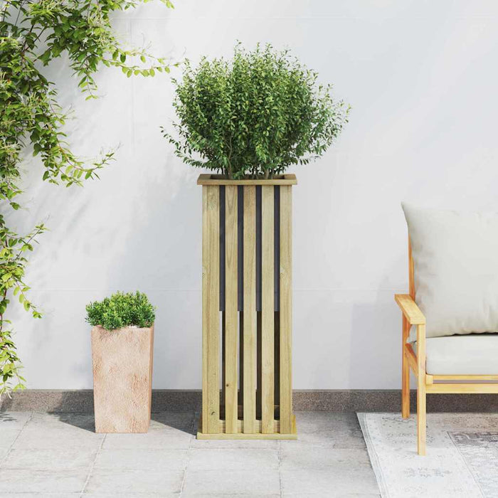 Cutii de plantare Maro 33 x 33 x 85 cm Lemn de pin tratat - WALTI WALTI