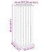 Cutii de plantare Maro 33 x 33 x 85 cm Lemn de pin tratat - WALTI WALTI