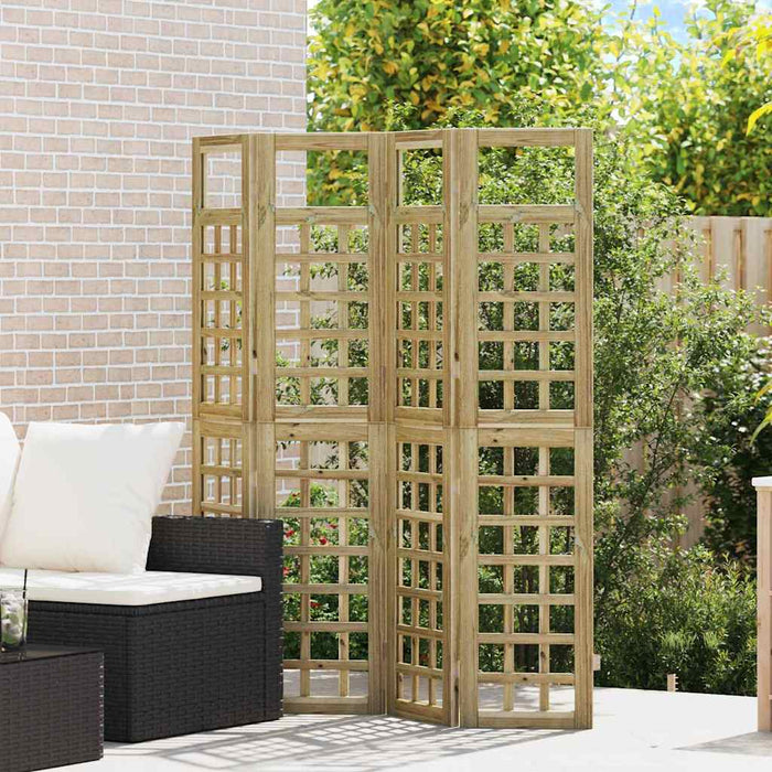 Ecran de intimitate Maro miere 160 x 180 cm Lemn de pin masiv WALTI