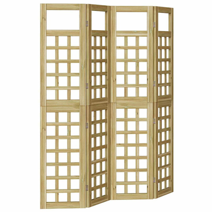 Ecran de intimitate Maro miere 160 x 180 cm Lemn de pin masiv WALTI
