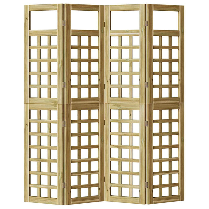 Ecran de intimitate Maro miere 160 x 180 cm Lemn de pin masiv WALTI
