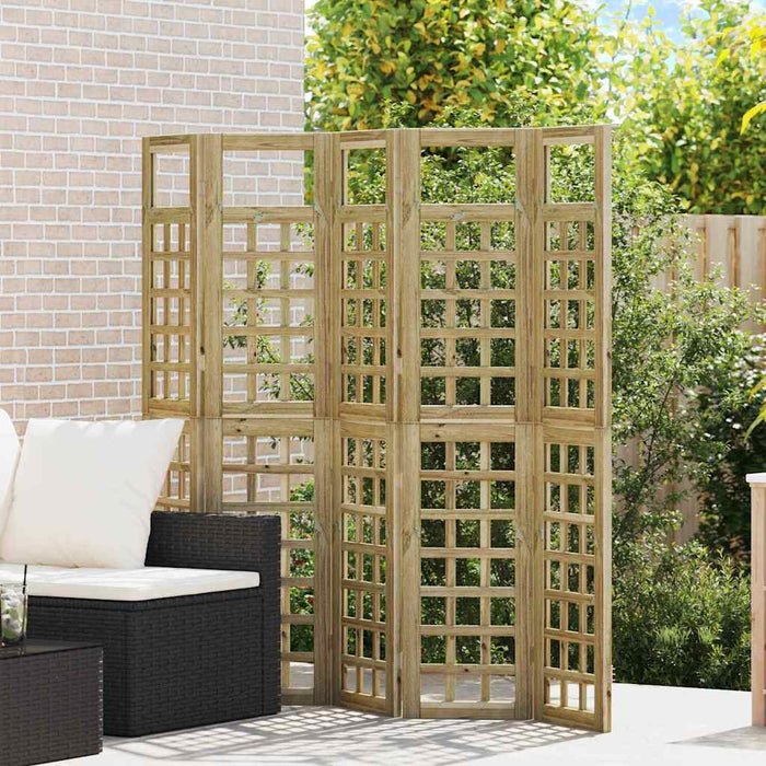 Ecran de intimitate Maro miere 200 x 180 cm Lemn de pin masiv WALTI