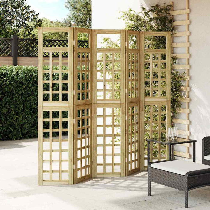 Ecran de intimitate Maro miere 200 x 180 cm Lemn de pin masiv WALTI