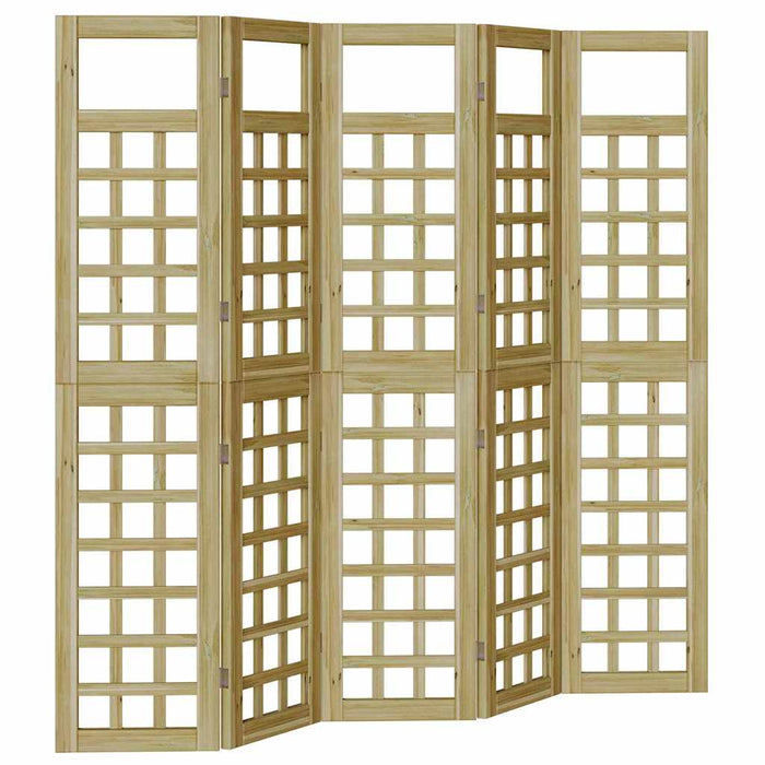 Ecran de intimitate Maro miere 200 x 180 cm Lemn de pin masiv WALTI