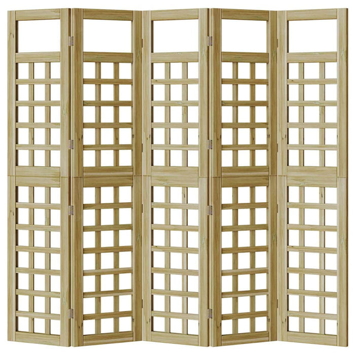 Ecran de intimitate Maro miere 200 x 180 cm Lemn de pin masiv WALTI