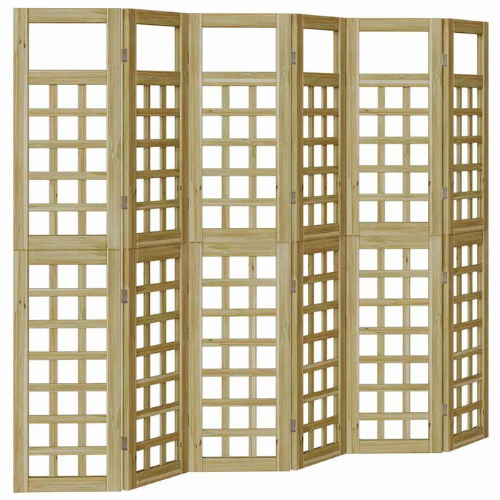 Ecran de intimitate Maro miere 240 x 180 cm Lemn de pin masiv WALTI