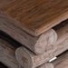 Taburet natural 30 x 30 x 38 cm Lemn solid de tec - WALTI WALTI
